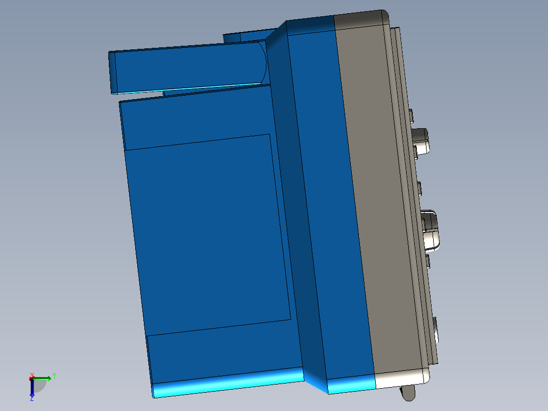 示波器(14)左视图