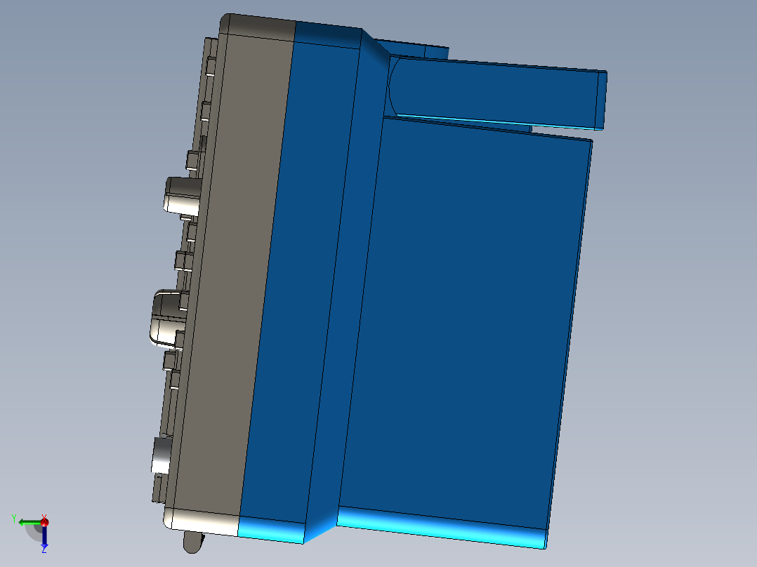 示波器(14)右视图