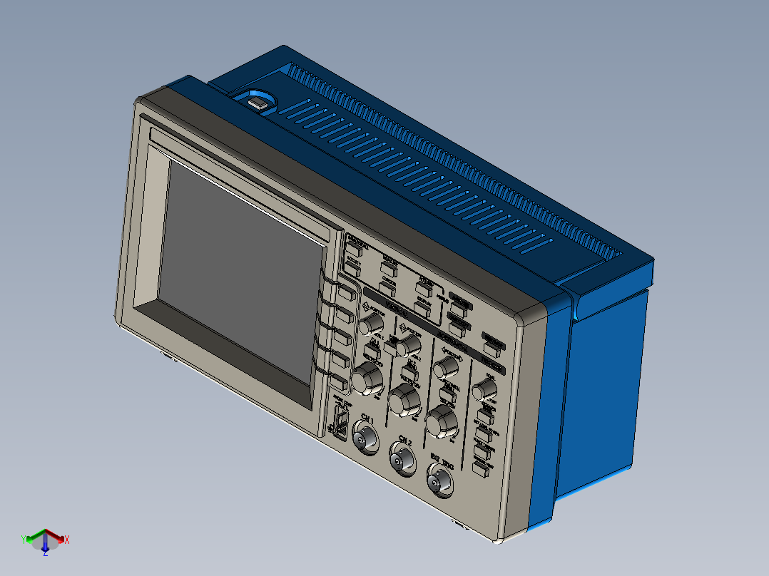 示波器(14)正等轴测图