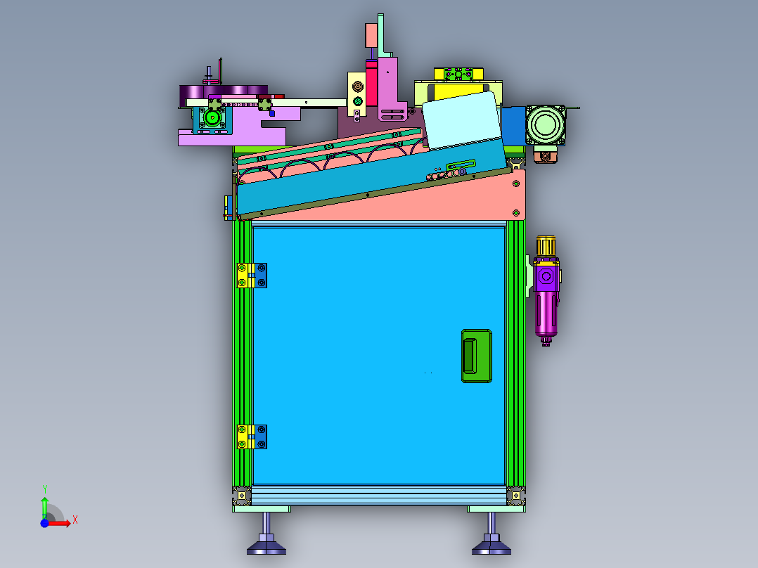轴承生产用硬度检验装置前视图