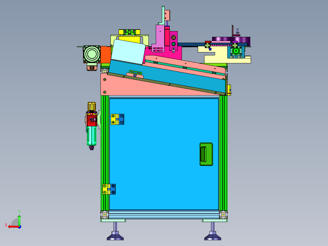 轴承生产用硬度检验装置后视图