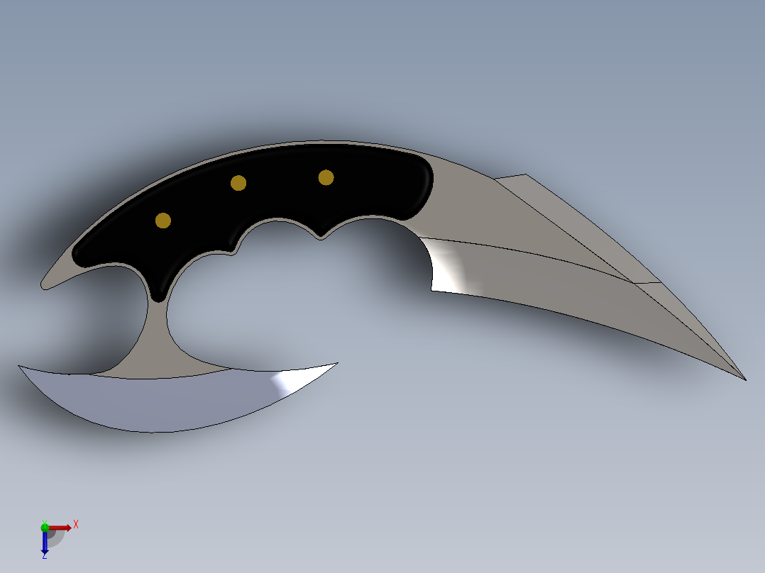 爪子刀、刀(9)俯视图