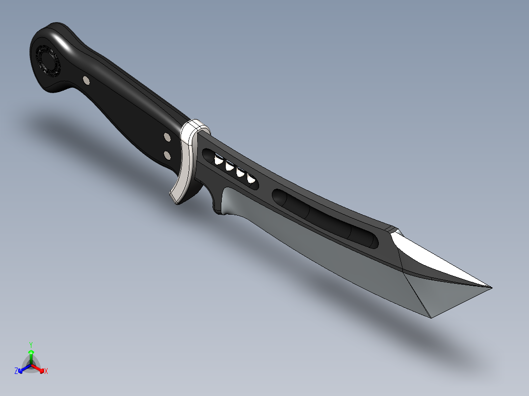 爪子刀、刀(23)正等轴测图