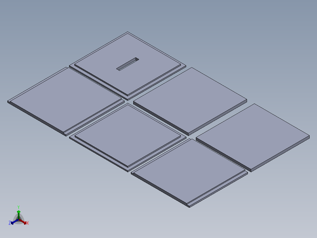 “亚克力存钱罐盒 – 激光切割正等轴测图