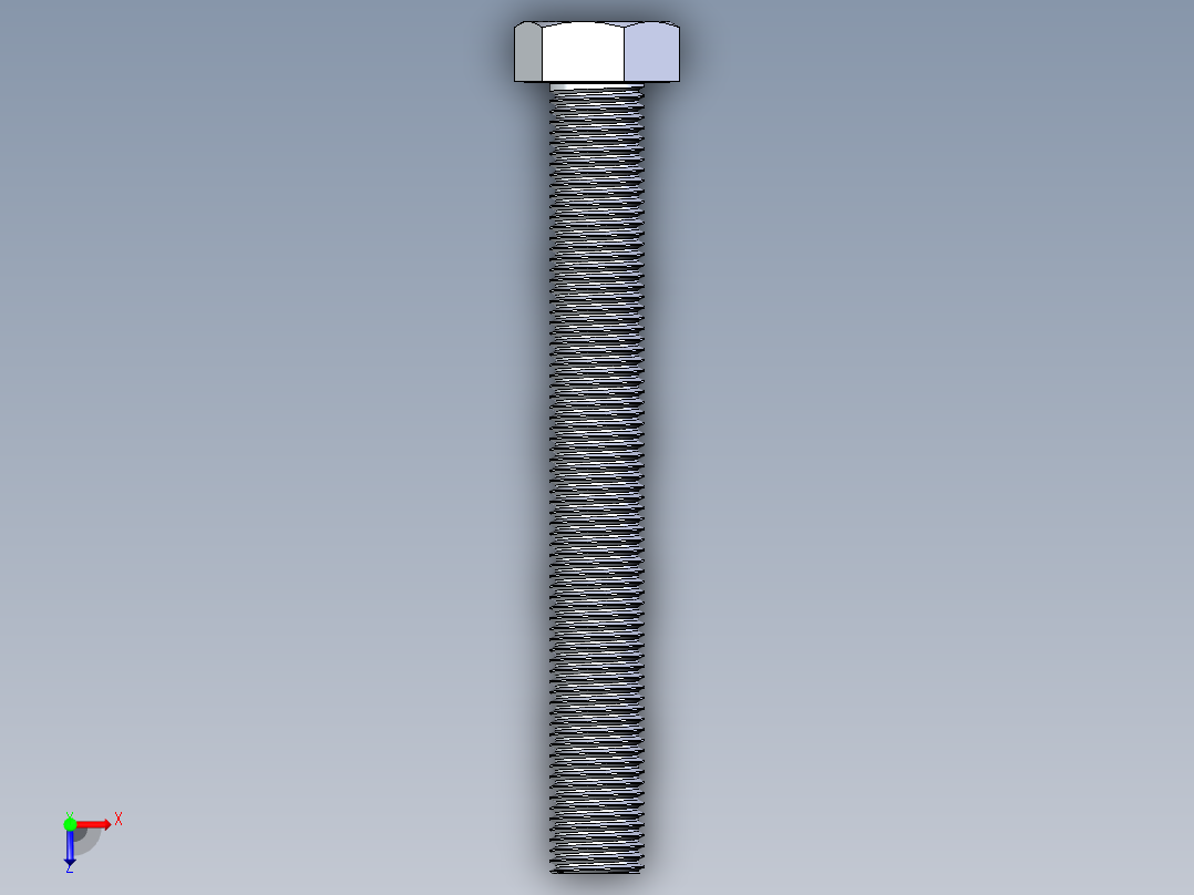 A0003909-M36 六角螺栓 DIN933 套件俯视图