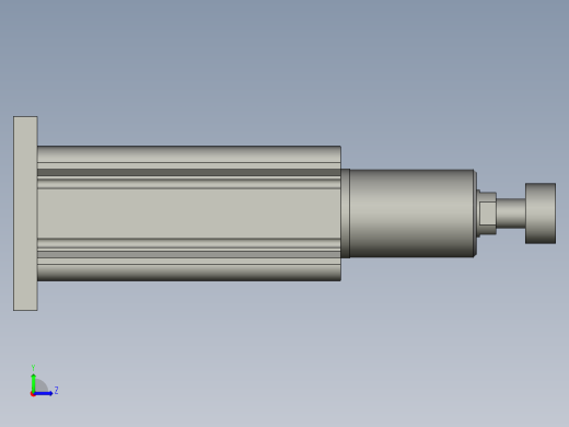 工件夹紧装配体左视缩略图