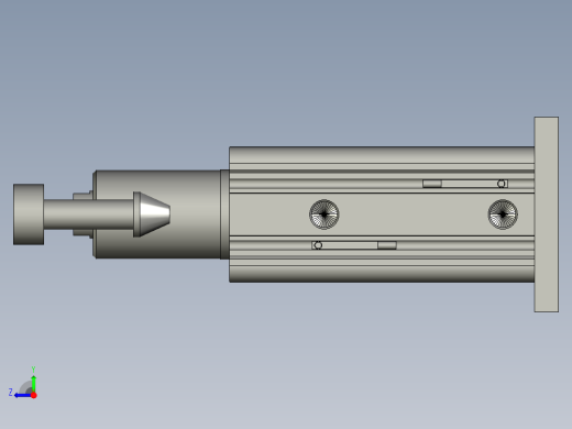 工件夹紧装配体右视缩略图