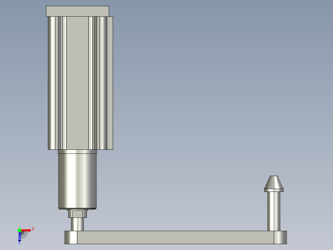 工件夹紧装配体俯视图
