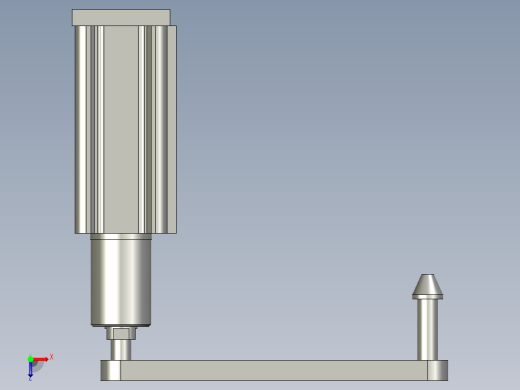 工件夹紧装配体俯视缩略图