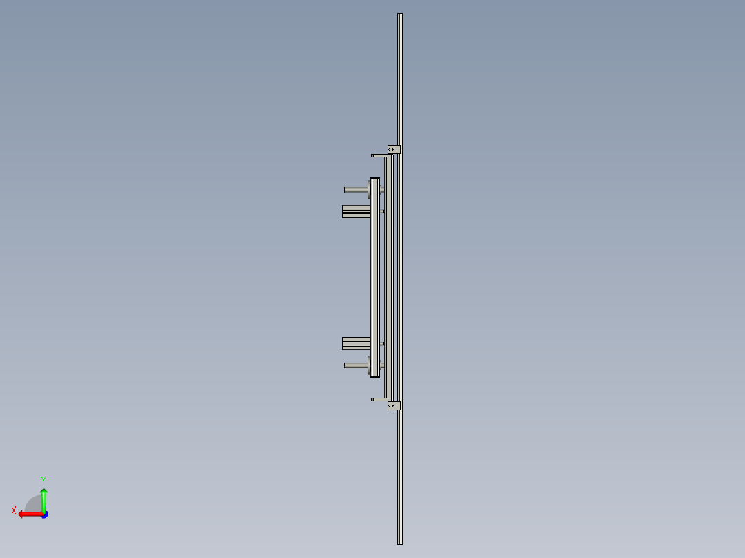 抓取升降组件后视图