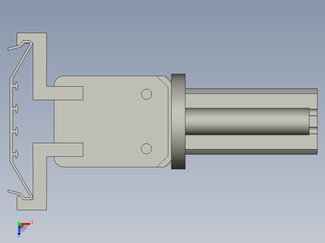 抓取升降组件俯视图