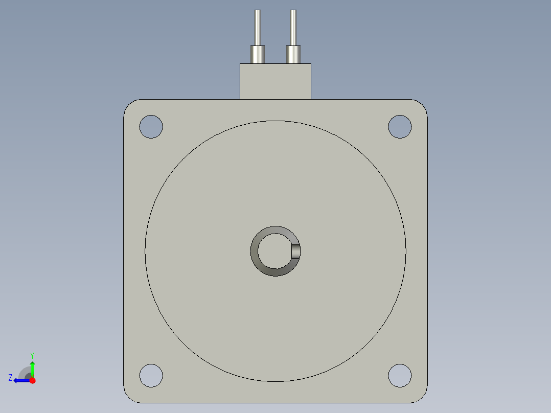 两相86系列混合式闭环步进电机86SBYG250DS-SAKSML-0601右视图