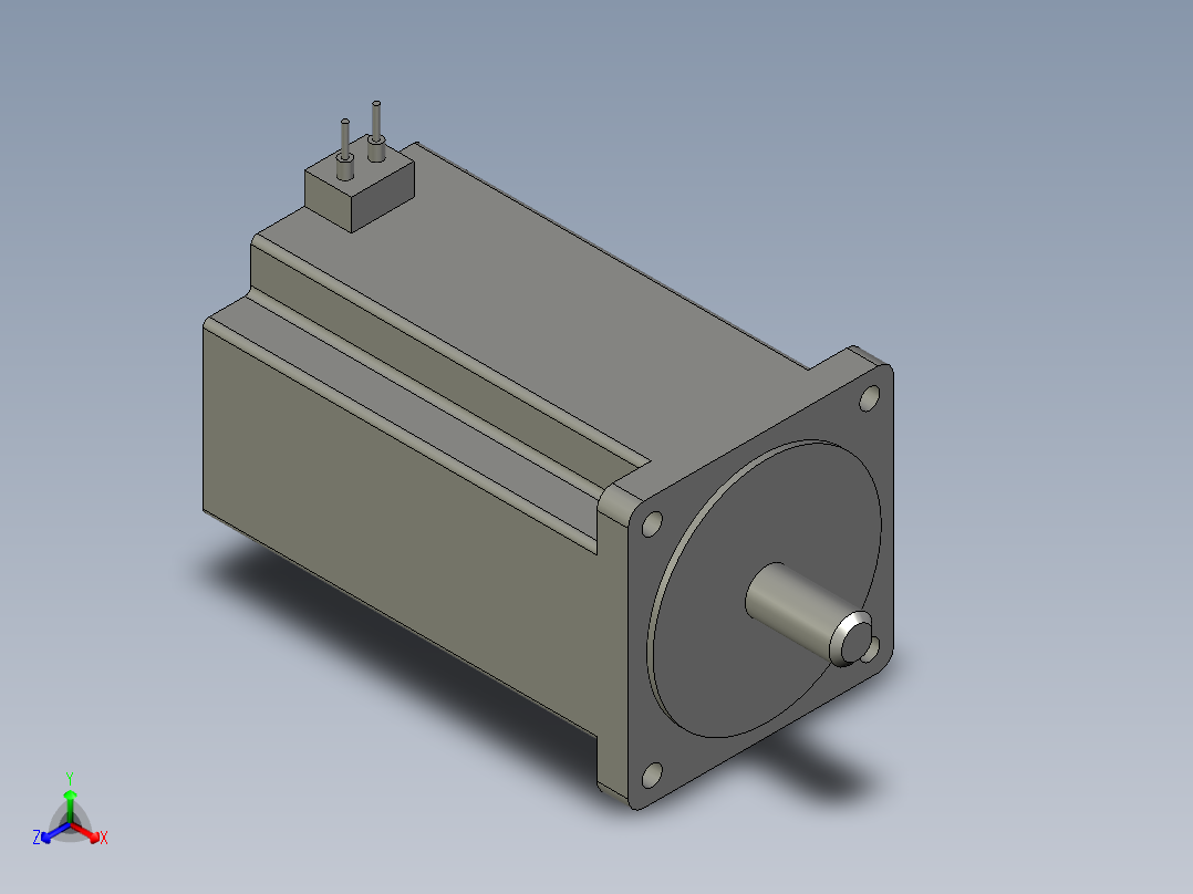 两相86系列混合式闭环步进电机86SBYG250DS-SAKSML-0601正等轴测图