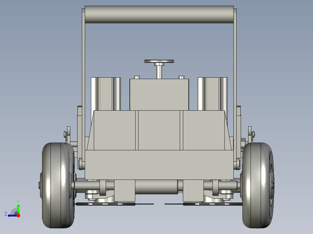 山丘山地手扶式除草机右视图