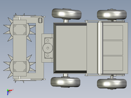 山丘山地手扶式除草机俯视缩略图
