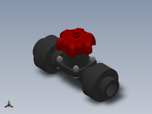 隔膜阀(Diaghragm Valve)正等轴测缩略图