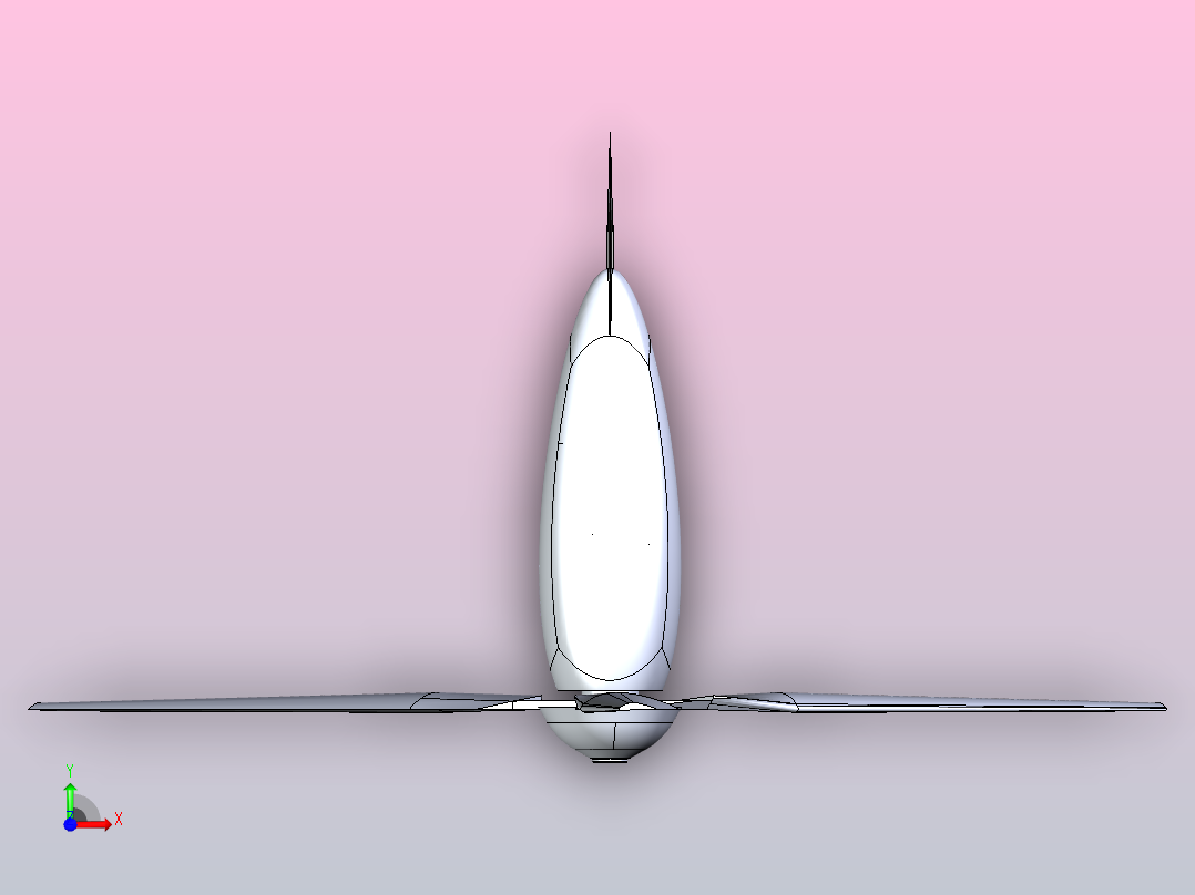 风力发电机前视图