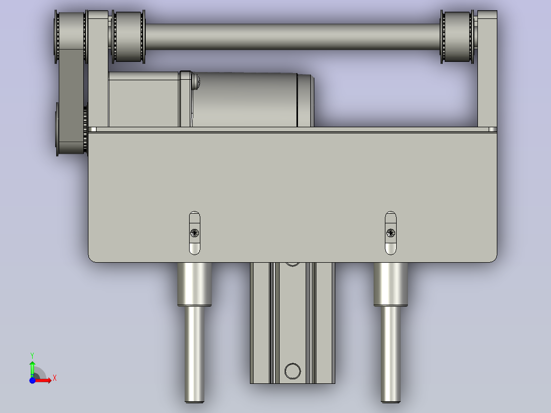 顶升平移机构前视图