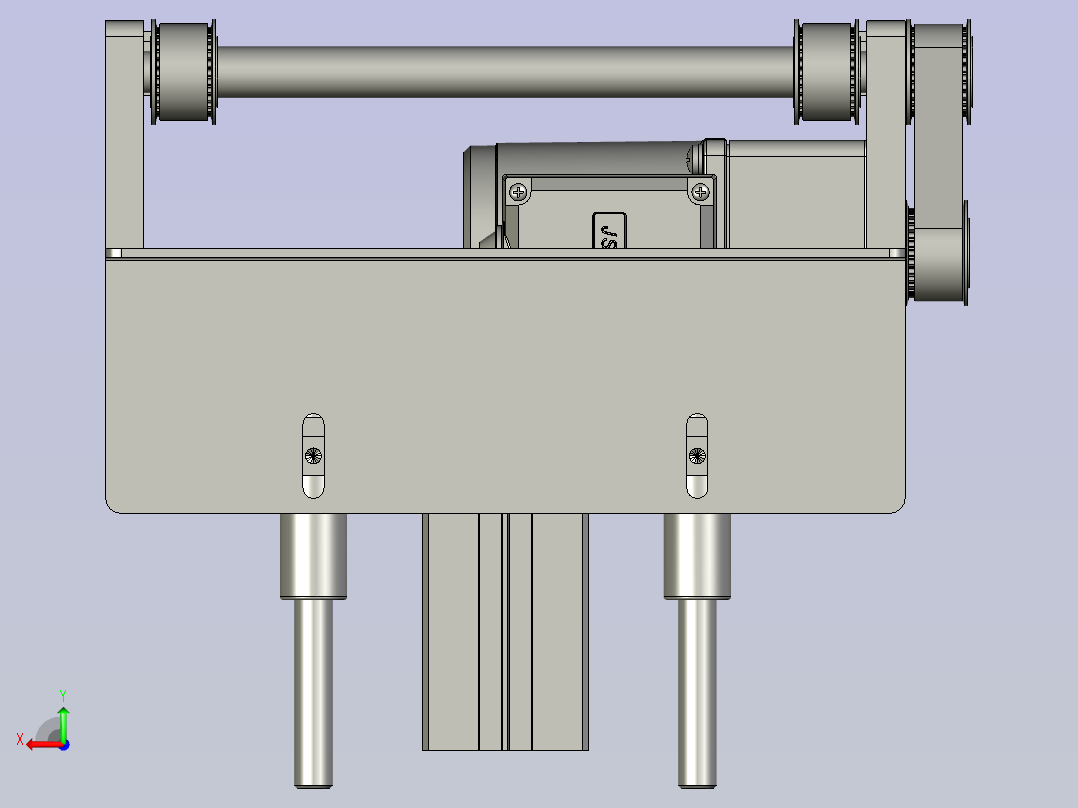 顶升平移机构后视图
