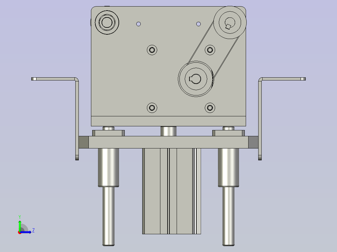 顶升平移机构左视图