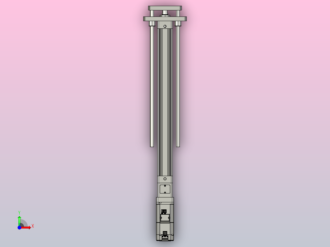 轻载电动缸TPA-ESR40-1210C-L400-M-QDX-W-P40-C3前视图