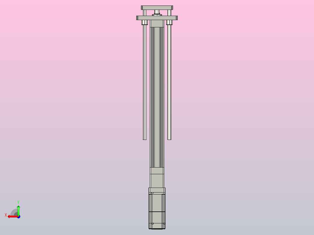 轻载电动缸TPA-ESR40-1210C-L400-M-QDX-W-P40-C3后视图