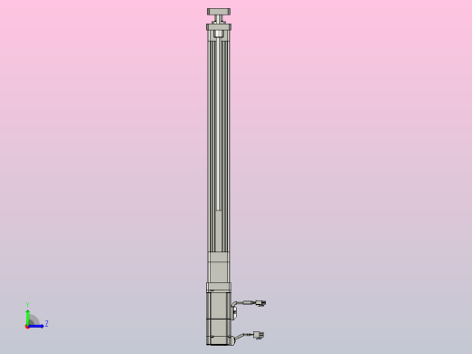 轻载电动缸TPA-ESR40-1210C-L400-M-QDX-W-P40-C3左视缩略图