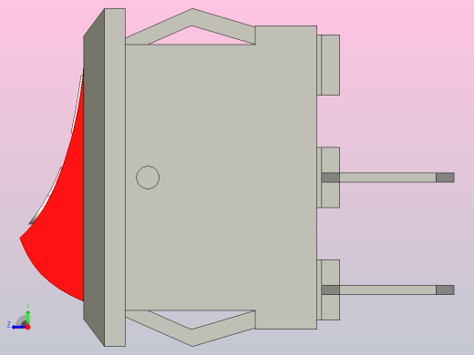 小外壳安装塑料翘板开关右视缩略图
