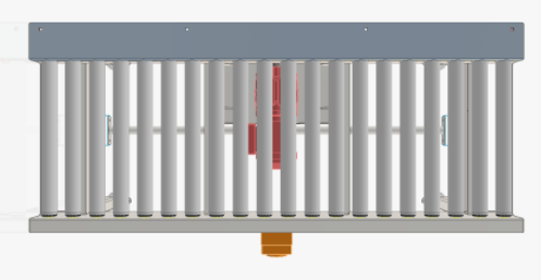 连锁驱动的辊传送带