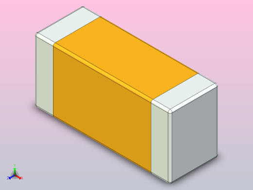 片式电容器封装 （SMD）CAPC3215X115N正等轴测缩略图