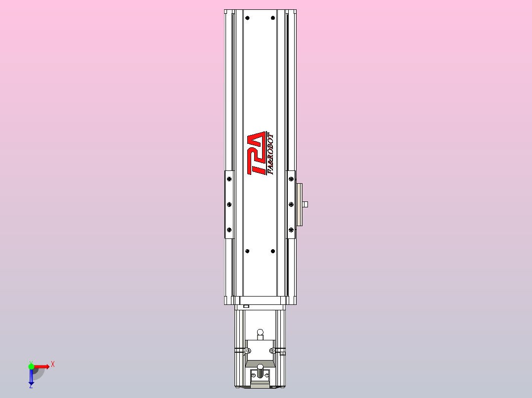 日规模组半封闭丝杆TPA-HNR-85S-1610C-L150-M-Y-P20-N3俯视图