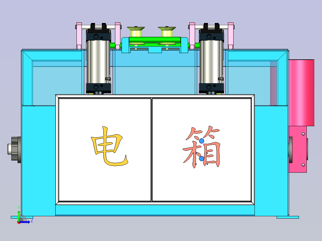 收卷机左视图