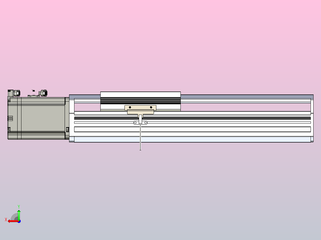 日规模组半封闭丝杆TPA-HNR-170T-2010C-L200-M-M75-N3后视图