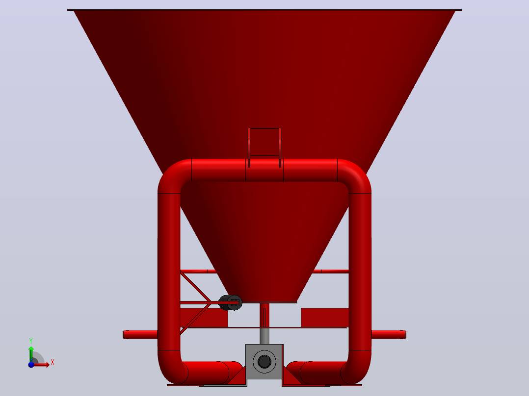 小型肥料喷洒机前视图