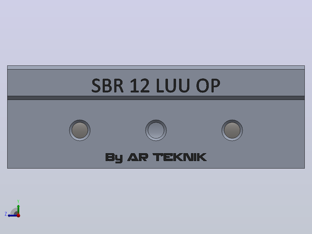 SBR 12 LUU OP滑块右视图