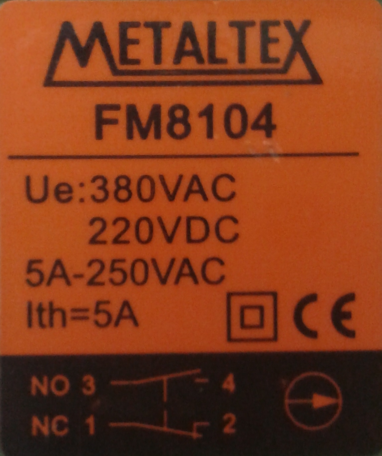 Metaltex FM8104行程开关