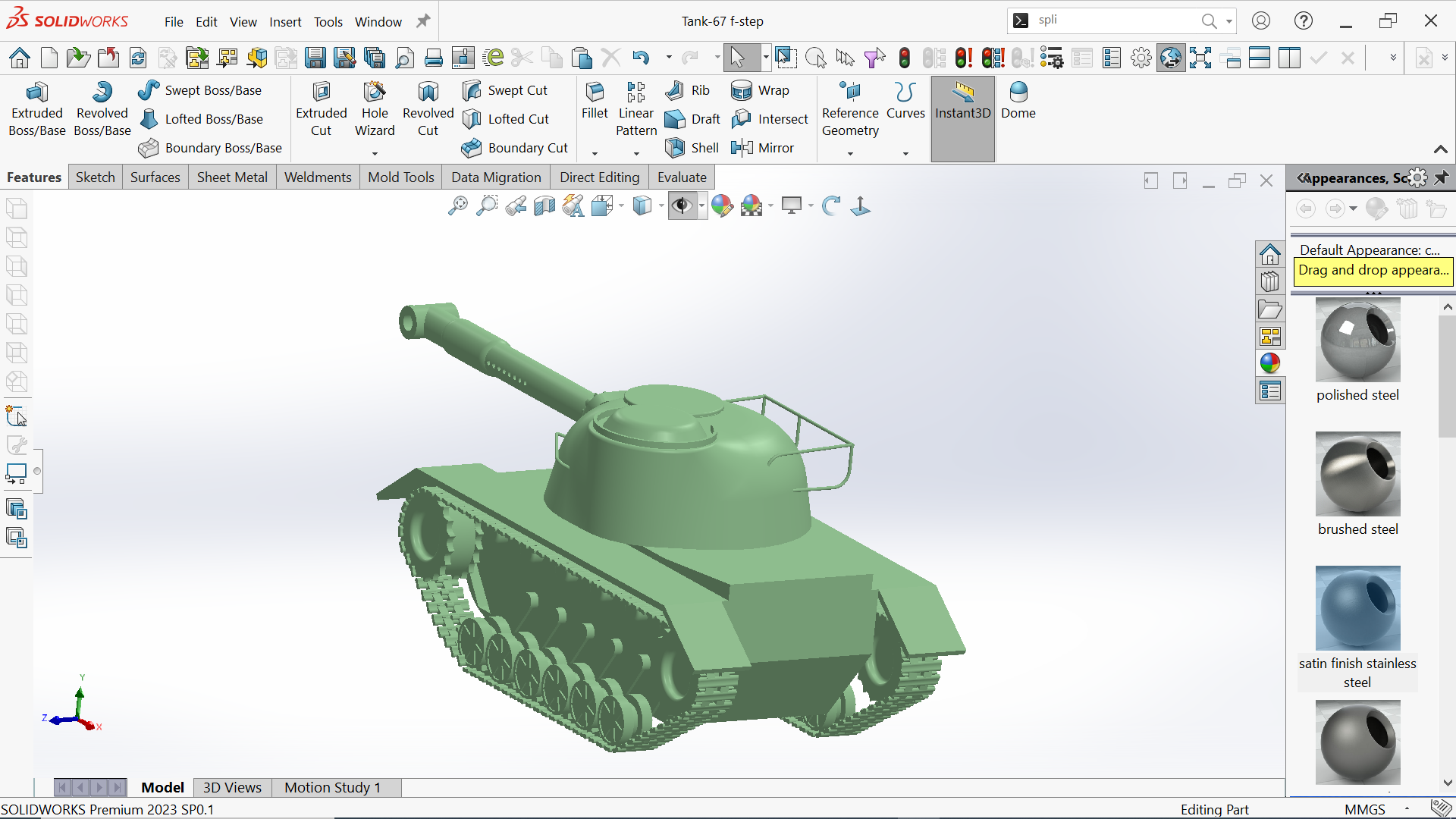 坦克-67玩具3D打印
