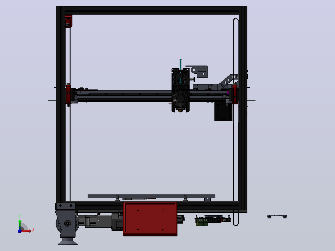 coreXY (300x300x300mm) 3D 打印机前视图