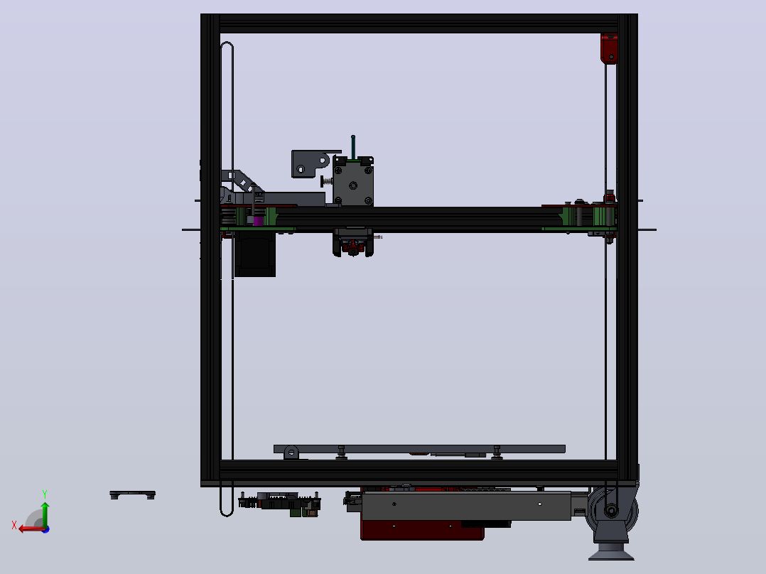 coreXY (300x300x300mm) 3D 打印机后视图