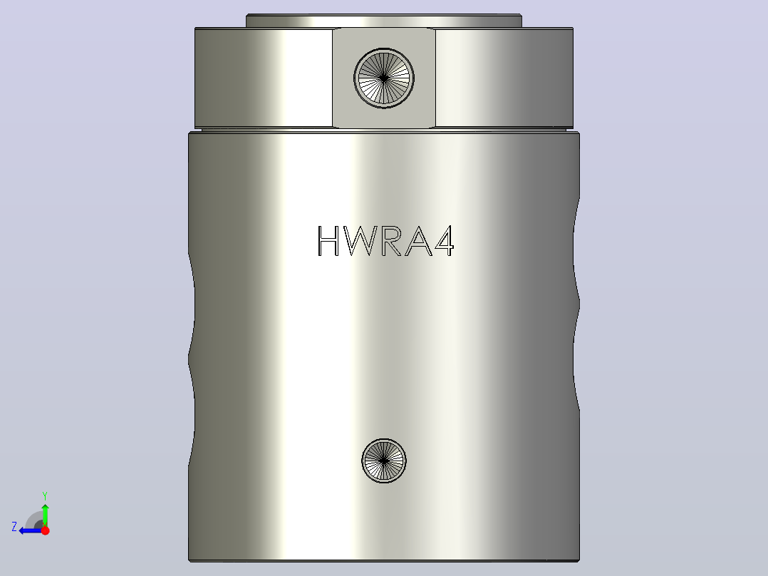HWRA4单转盘法兰盘型 旋转接头右视图
