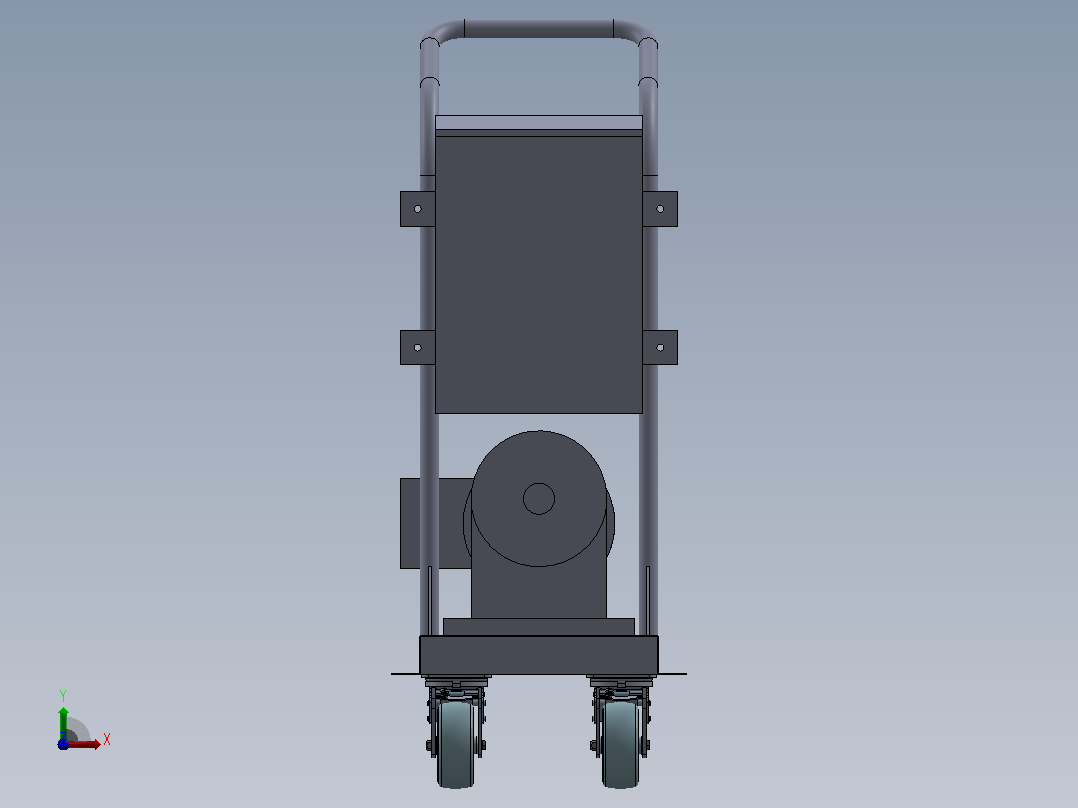 小车支架SPL150前视图