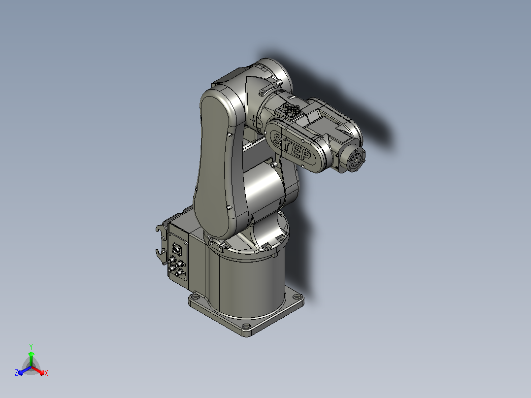 SD3-500E 六轴机器人正等轴测图