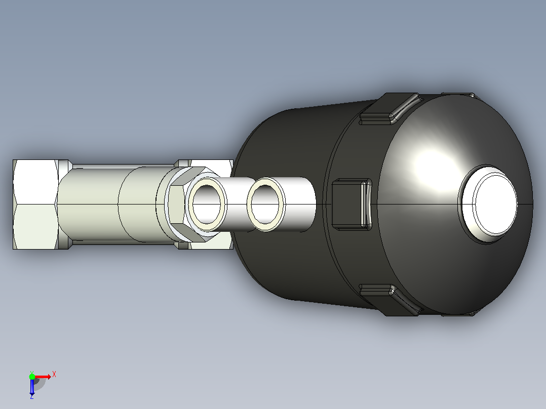 QJZ普通型角座阀[QJZ-15-B]俯视图
