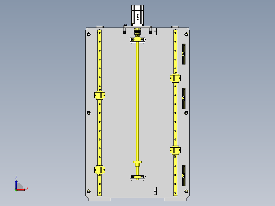 输送机升降回转机构前视图