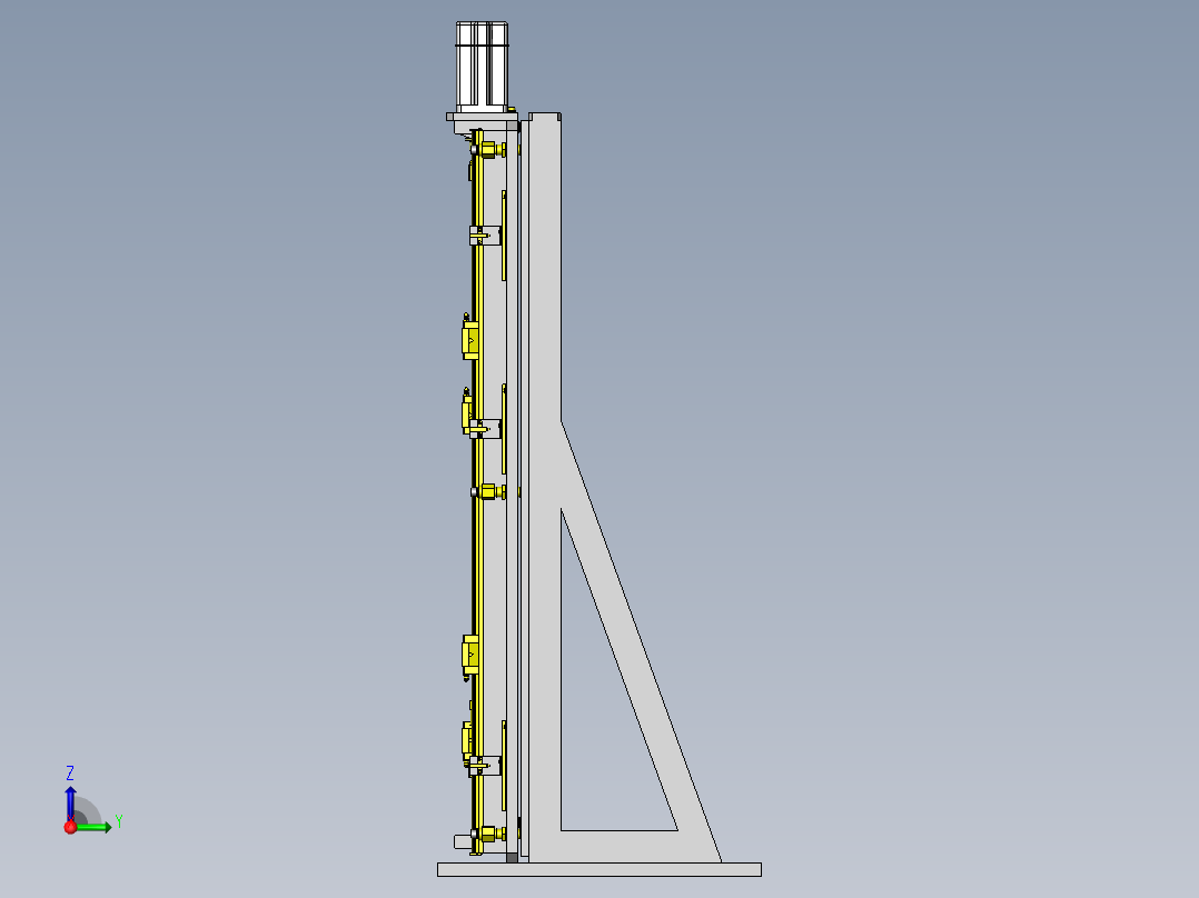 输送机升降回转机构右视图