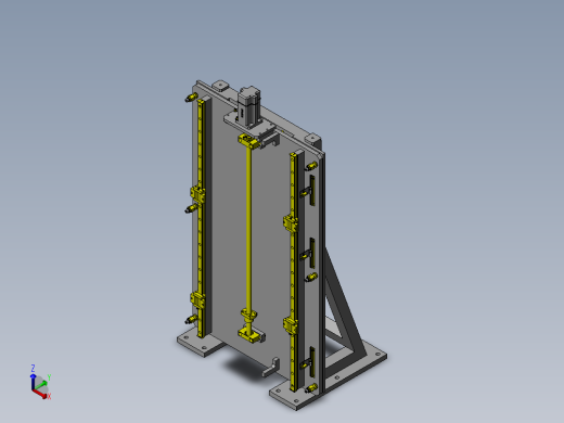 输送机升降回转机构正等轴测缩略图