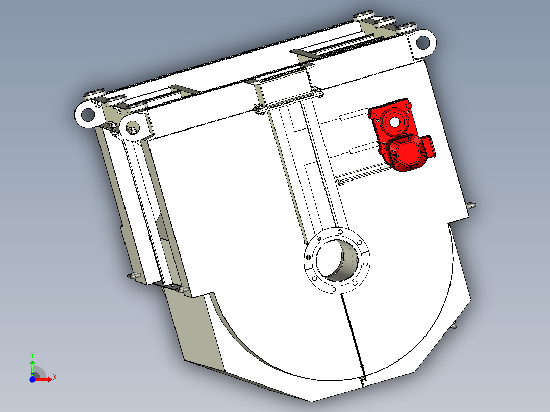 转鼓式过滤器设备前视图