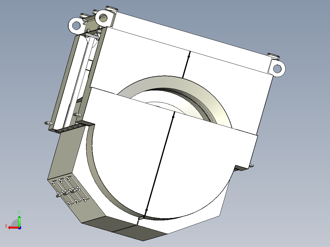 转鼓式过滤器设备后视图