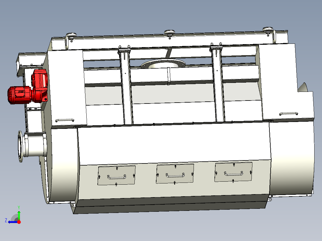 转鼓式过滤器设备右视图