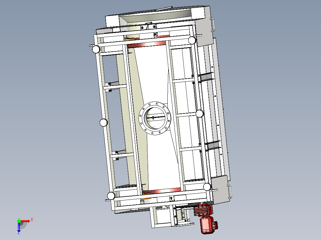 转鼓式过滤器设备俯视图